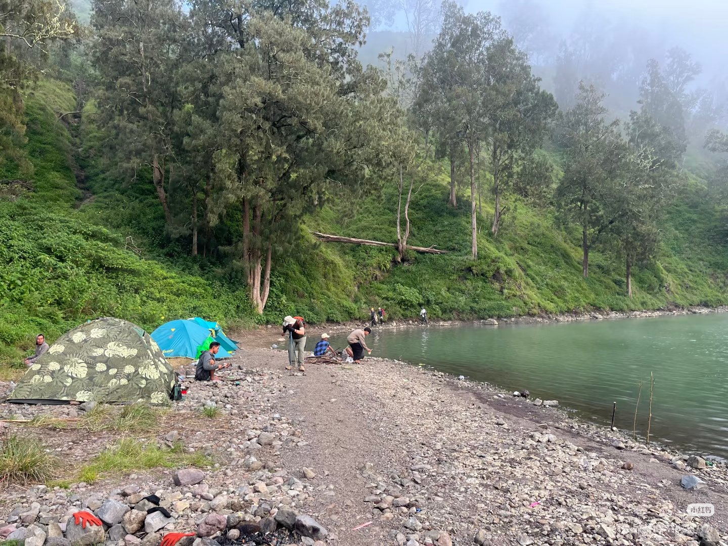 Mount Rinjani Lombok Indonesia Segara Anak Lake View